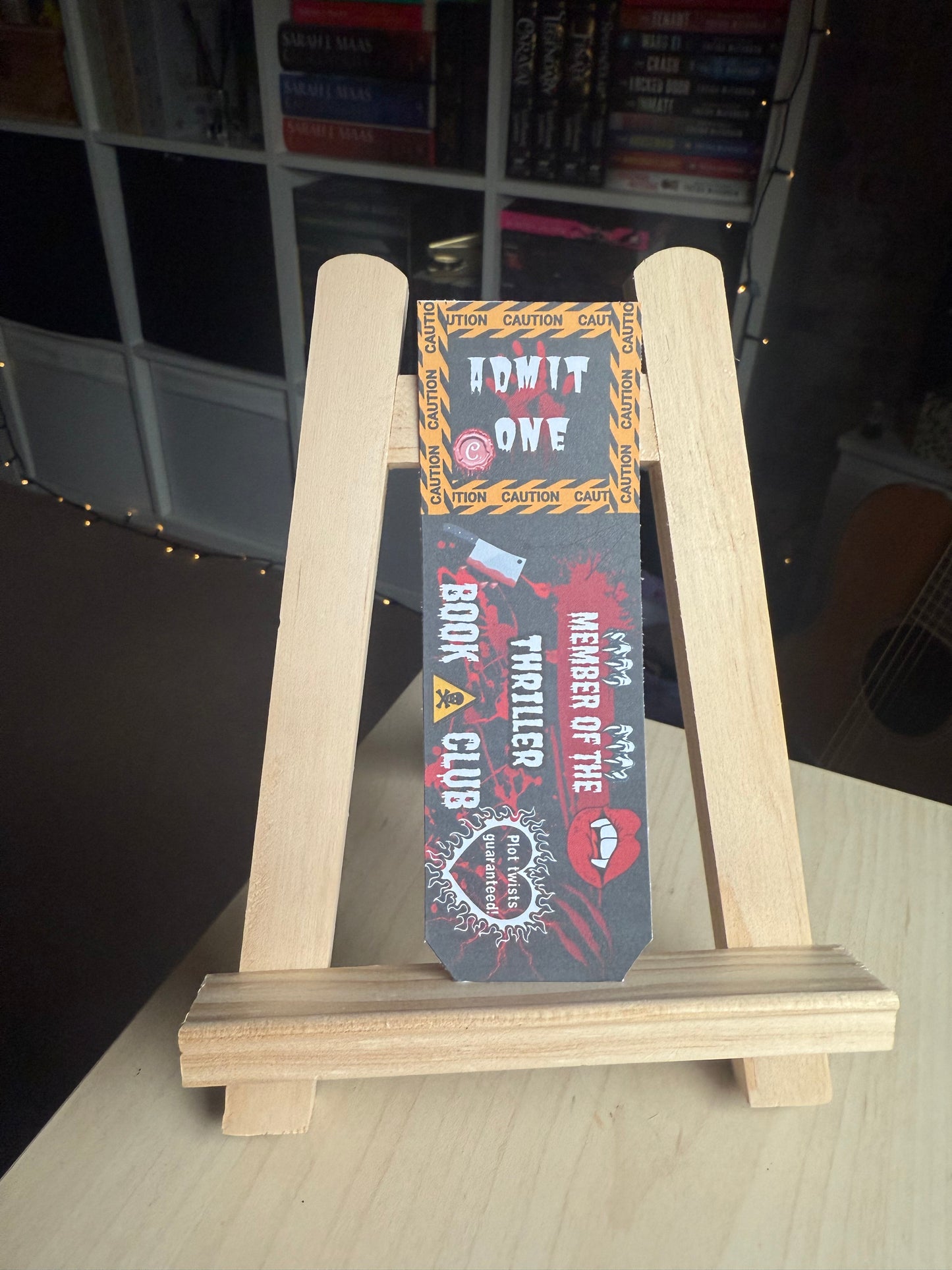 Thriller Book Club Bookmark
