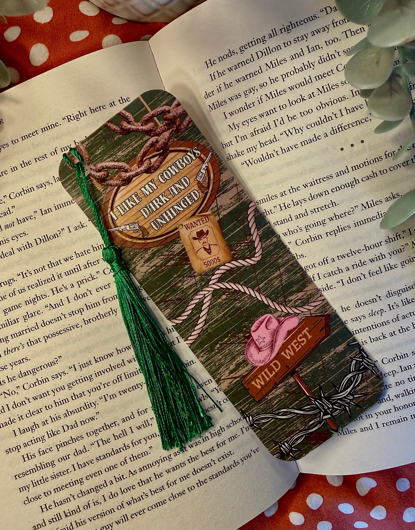 “I like my cowboys dark and unhinged” Bookmark