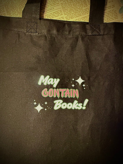 May contain books Tote Bag
