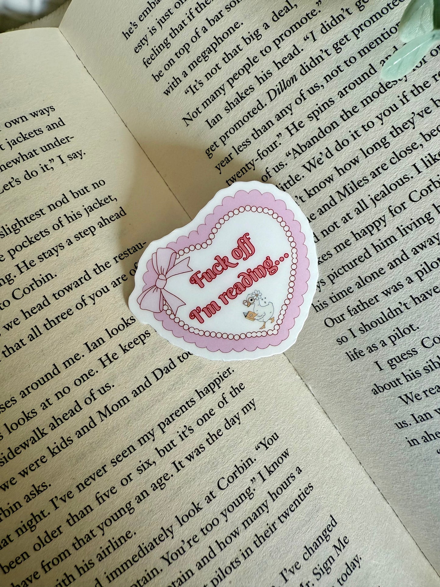 “F*ck off I’m reading” Sticker