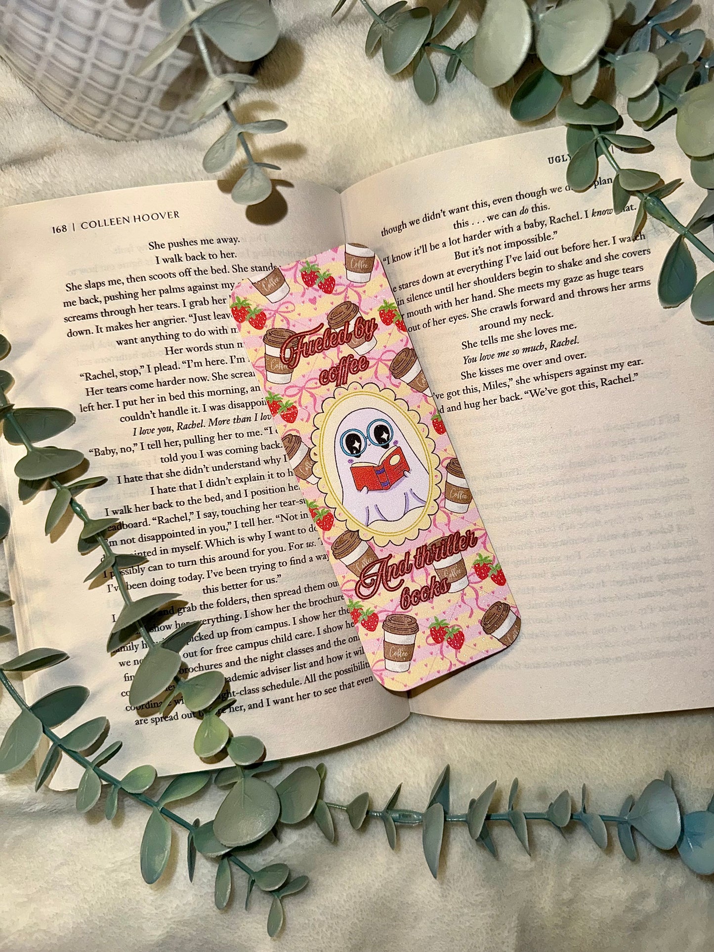 “Fueled by coffe and thriller books” Bookmark