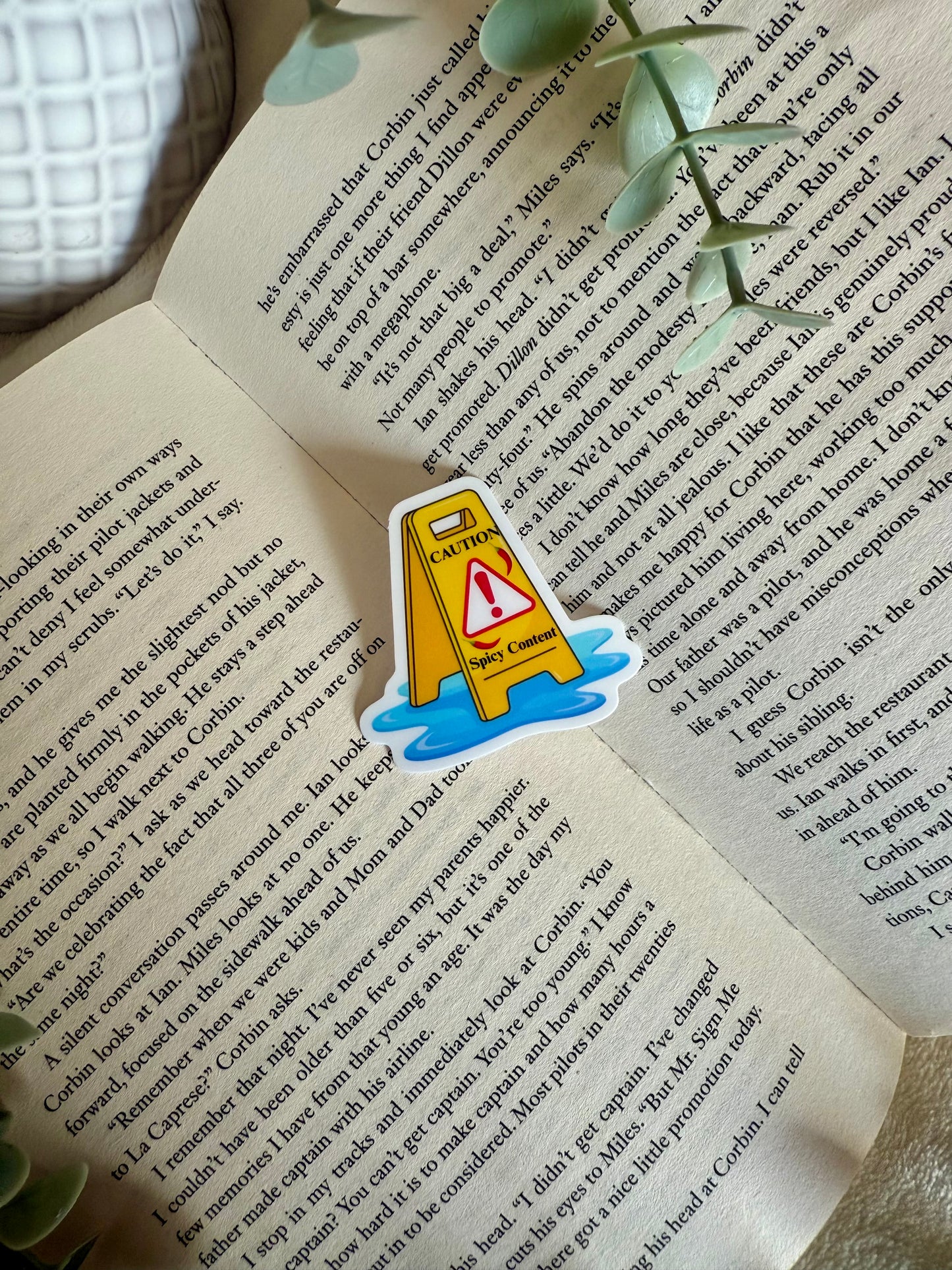 “Caution spicy content” Sticker