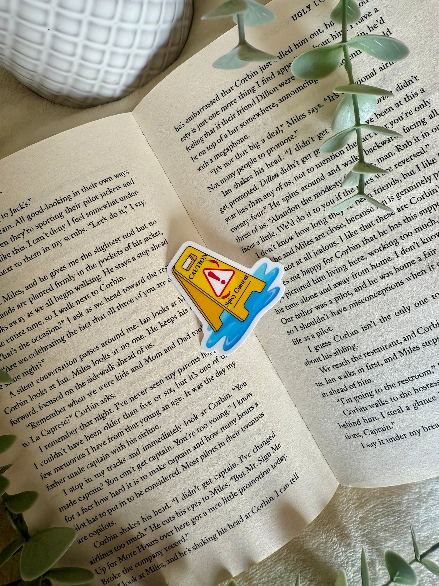 “Caution spicy content” Sticker