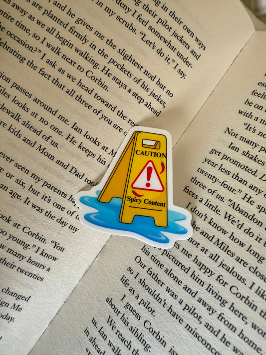 “Caution spicy content” Sticker
