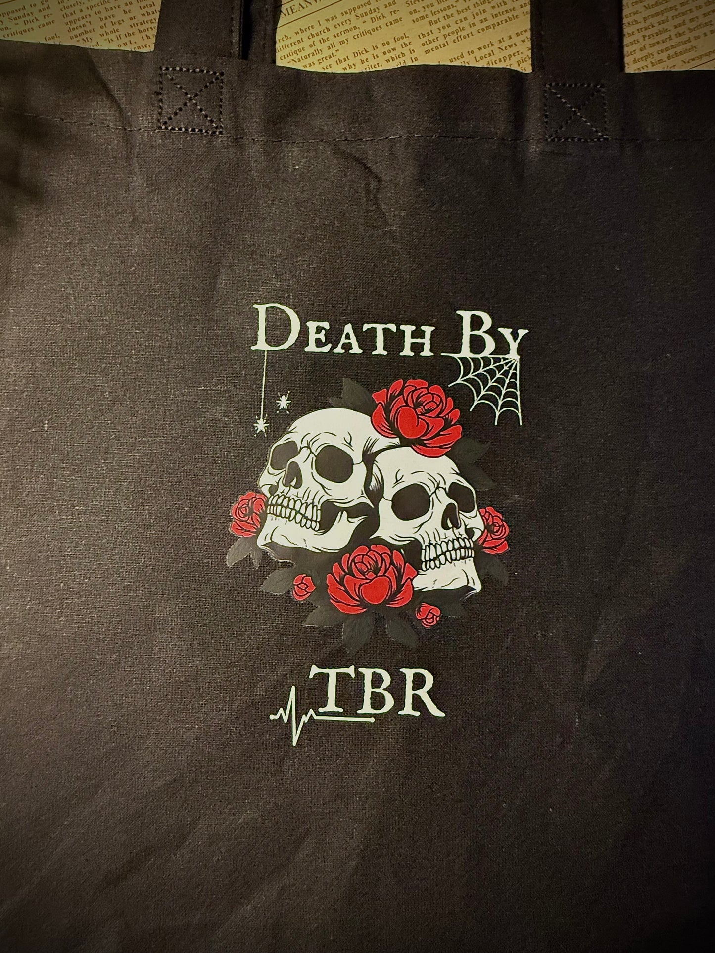 Death by TBR Tote Bag