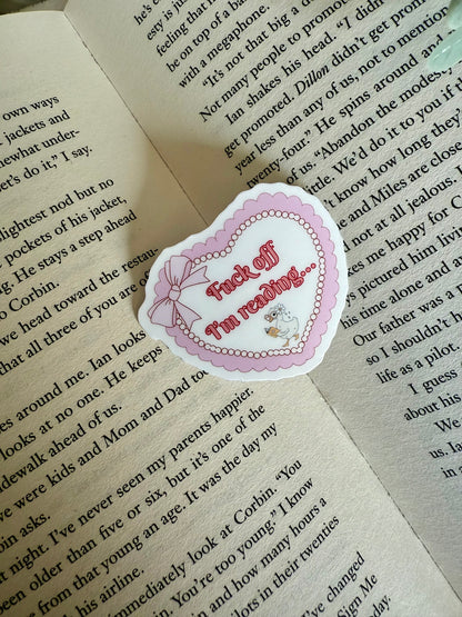 “F*ck off I’m reading” Sticker