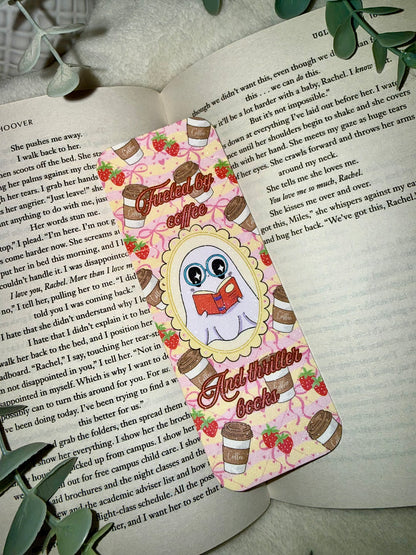 “Fueled by coffe and thriller books” Bookmark