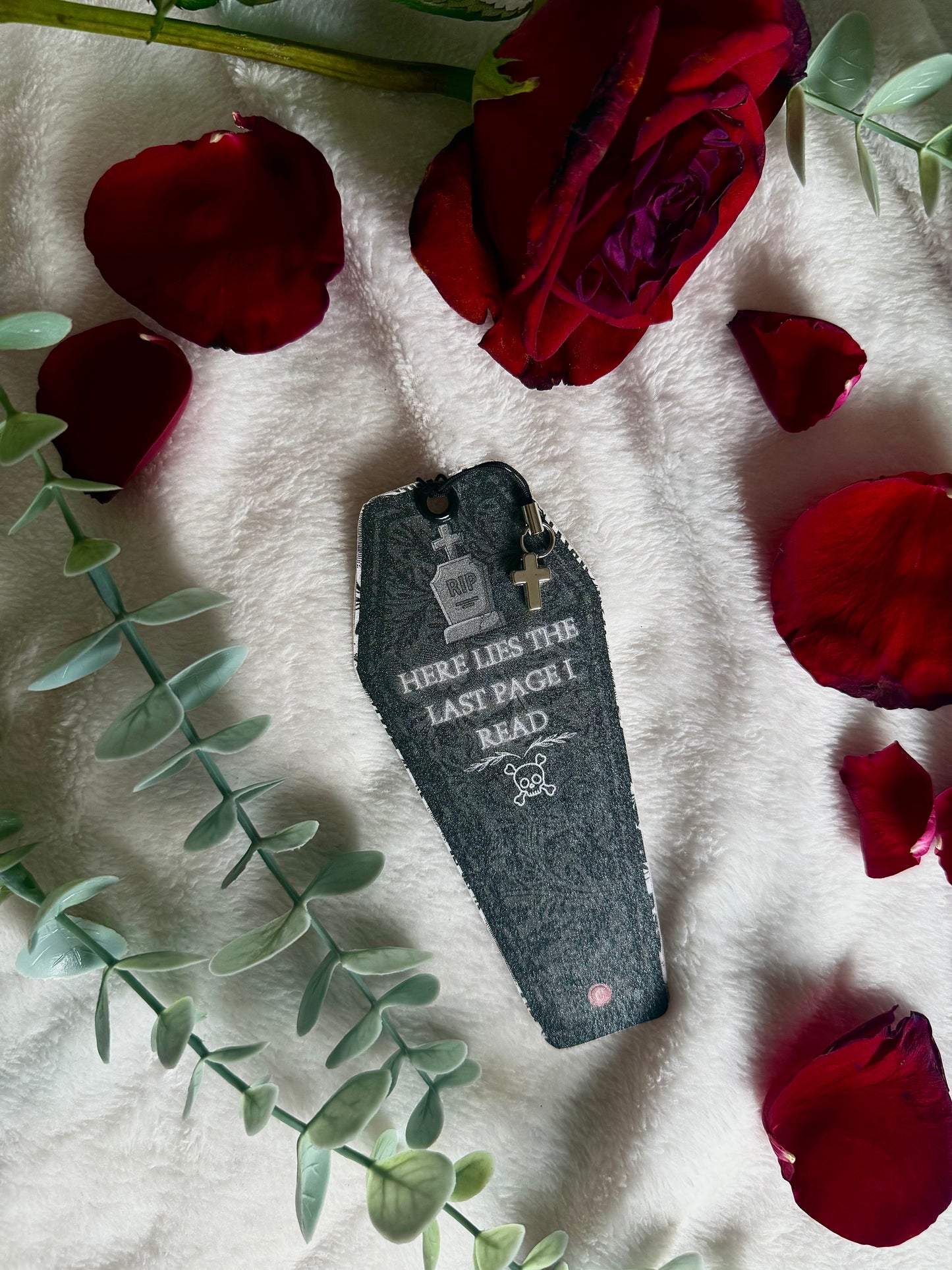 Here lies the last page I read Bookmark