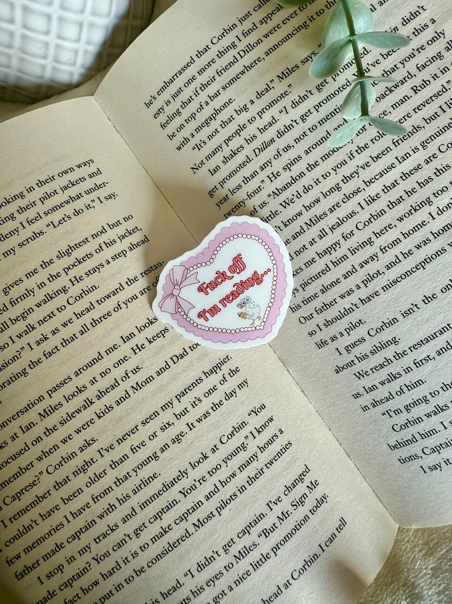 “F*ck off I’m reading” Sticker