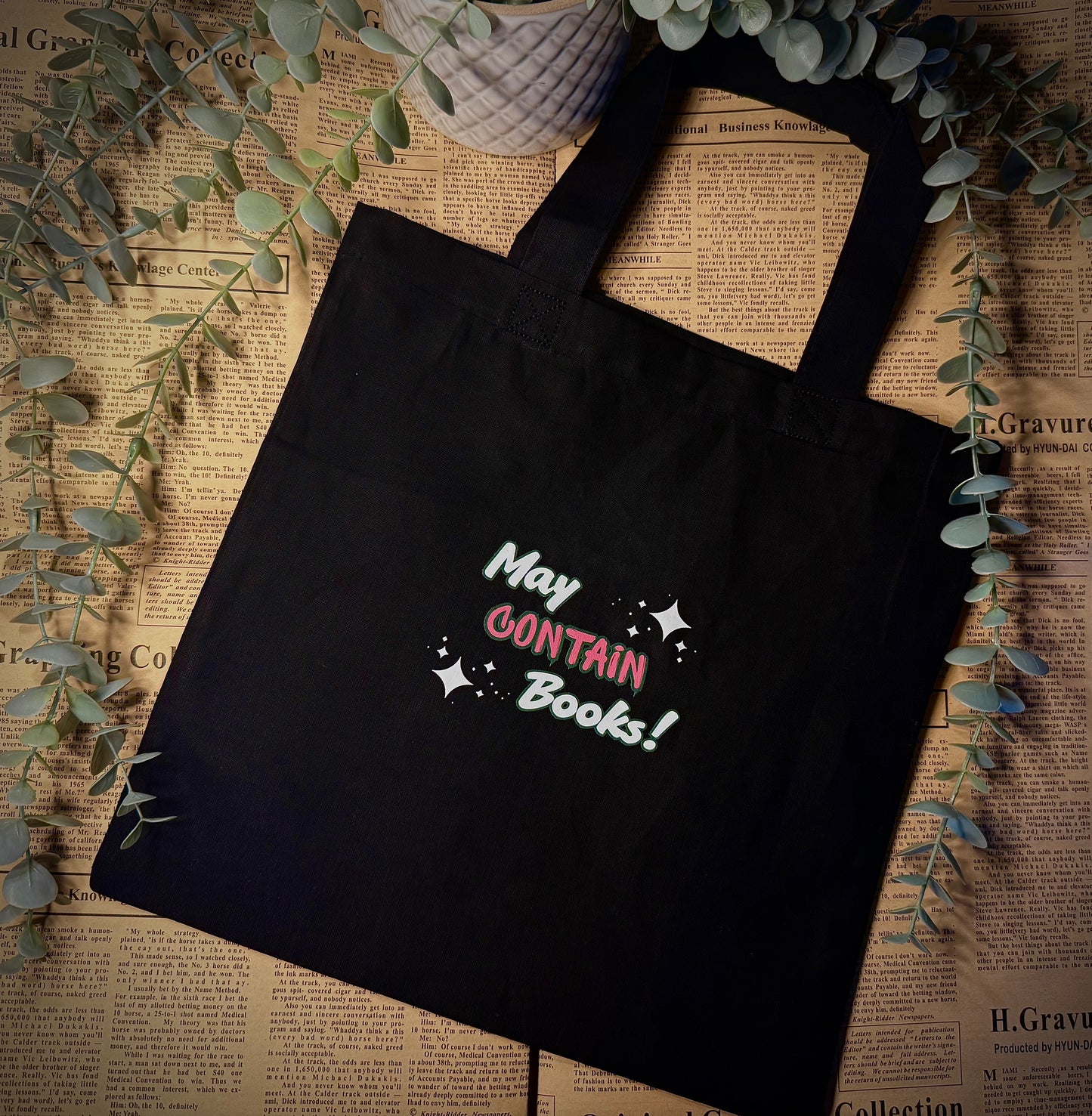 May contain books Tote Bag