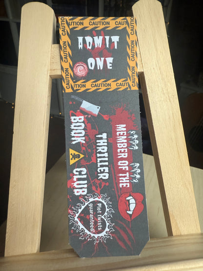 Thriller Book Club Bookmark