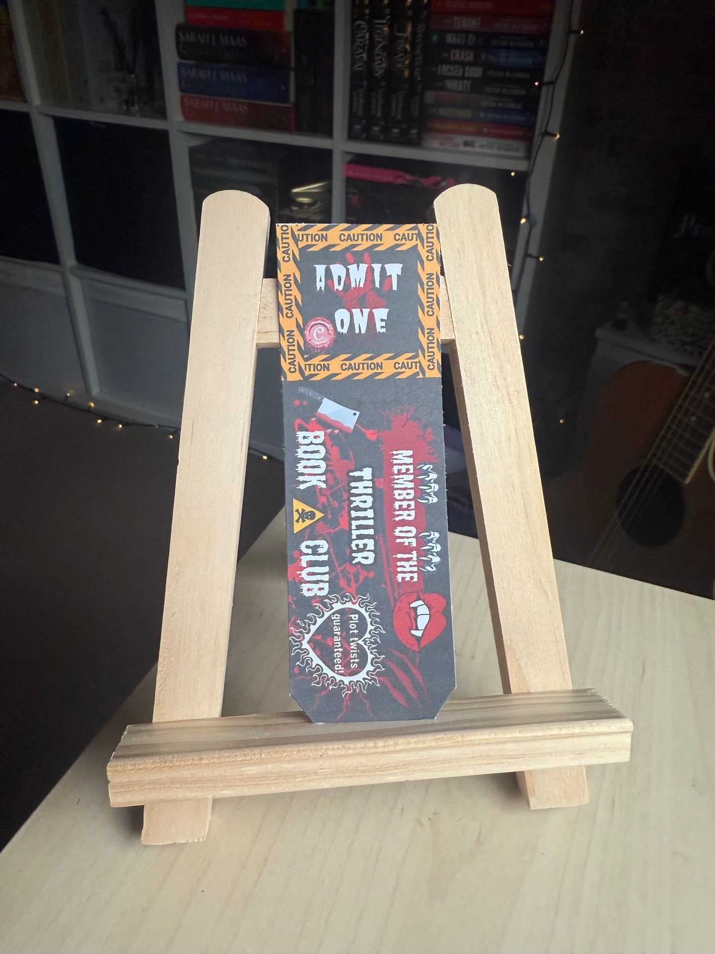 Thriller Book Club Bookmark