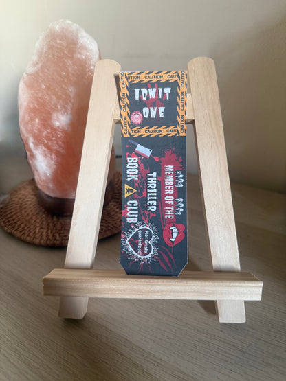Thriller Book Club Bookmark