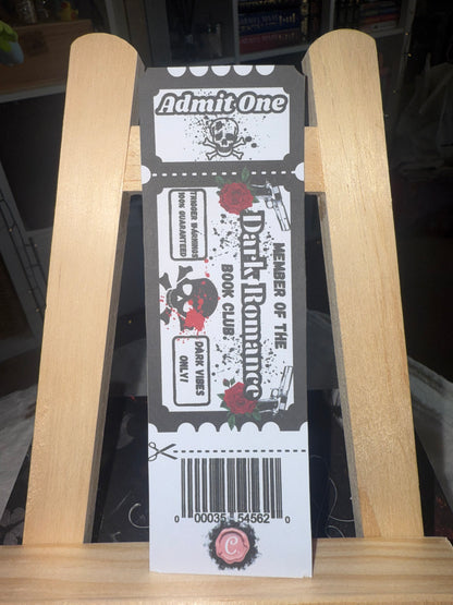 Dark romance bookmark